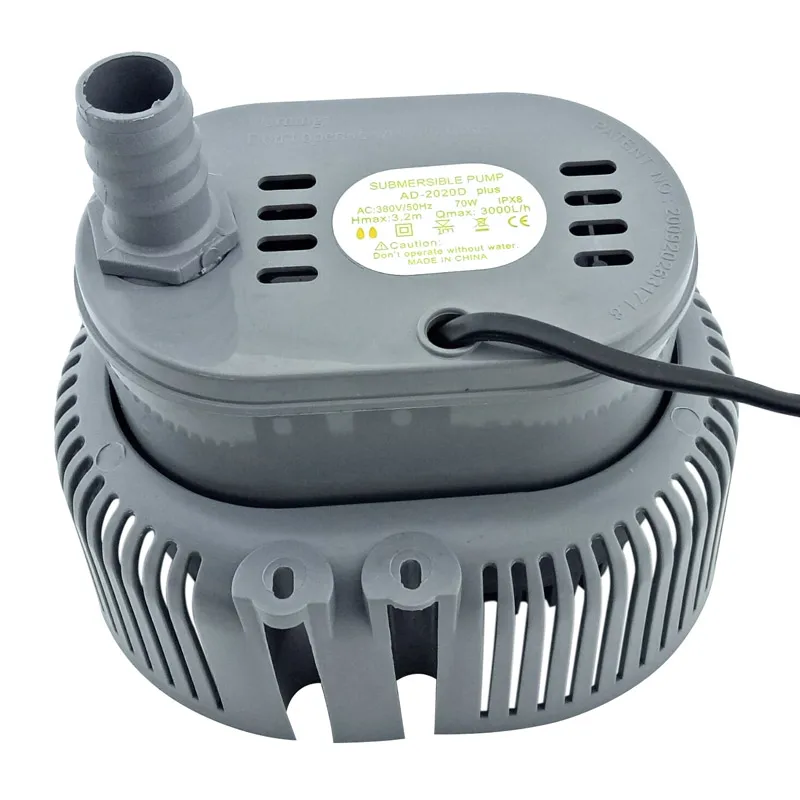 70W Submersible Pump AC220V 380V Environmental Protection Air Conditioning Water Pump 45W Cold Air Fan Water Pump