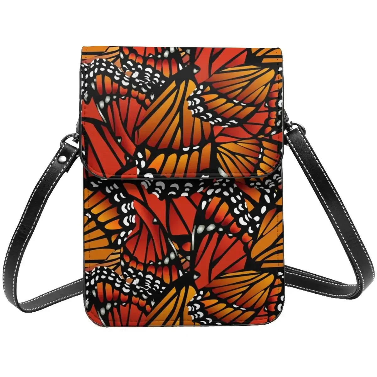 

Butterfly Harmonious Shoulder Bag Animal Wings Print Bulk Aesthetic Mobile Phone Bag Leather Business Female Bags