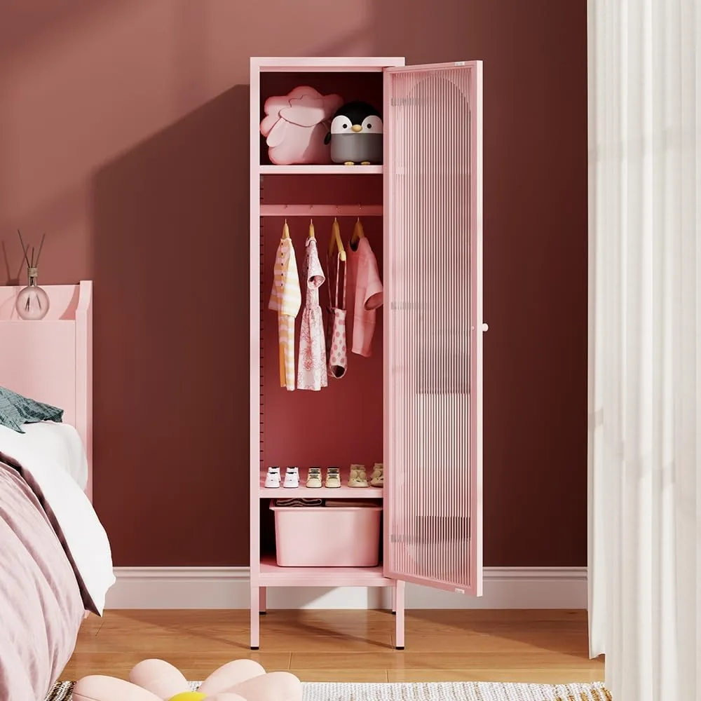 خزانة تخزين معدنية لغرفة نوم الأطفال، والفصول الدراسية المدرسية، والمكتب، وخزانة خزائن أطفال شفافة من الأكريليك مع رفين #2