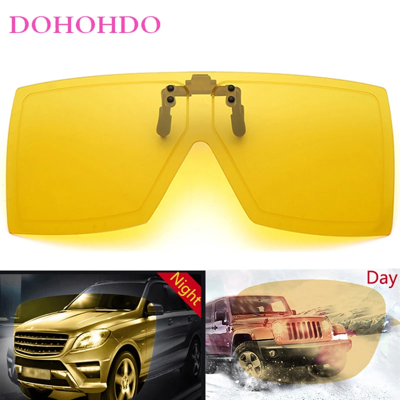 

Oversized One-Piece Anti-Glare Clip-On Sunglasses Women Retro Night Vision Outdoor Sports Driving Polarized Goggles UV400 Óculos