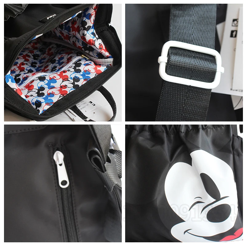 Disney Mickey New Diaper Bag Backpack Large Capacity Multifunctional Baby Diaper Bag Cartoon Cute Lightweight Outdoor Mommy Bag