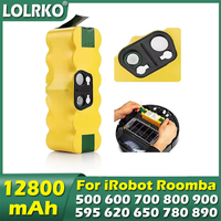 New 12.8Ah 14.4V Vacuum Cleaner Battery for iRobot Roomba 500 600 700 800 900 Series 510 530 550 650 770 780 790 870 880 960 980