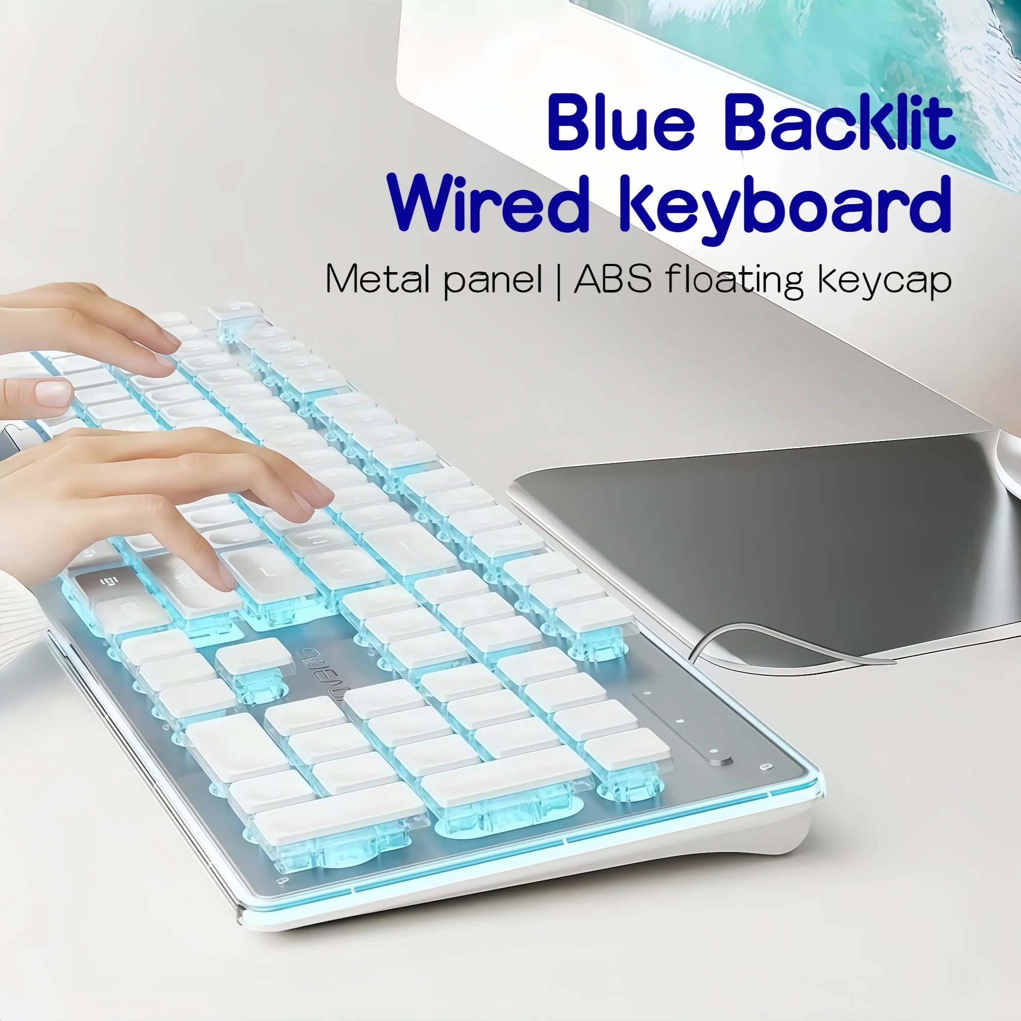 Wired LED Keyboard 104 Keys Fu - огляд і ціна English Home Office
