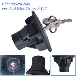 1PC For Ford Focus F150 Explorer Escape Mustang Fusion Lincoln MKT Car Locking Fuel Tank Cap with Key 8U5A9C268AC 8U5Z9C268B