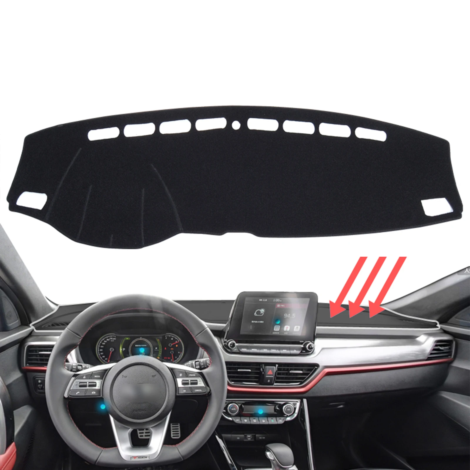 

for Kia Sportage 4 QL 2016 2017 2018 2019 2020 2021 Car Dashboard Mat Dash Mat Dashmat Sunshade Protective Carpet