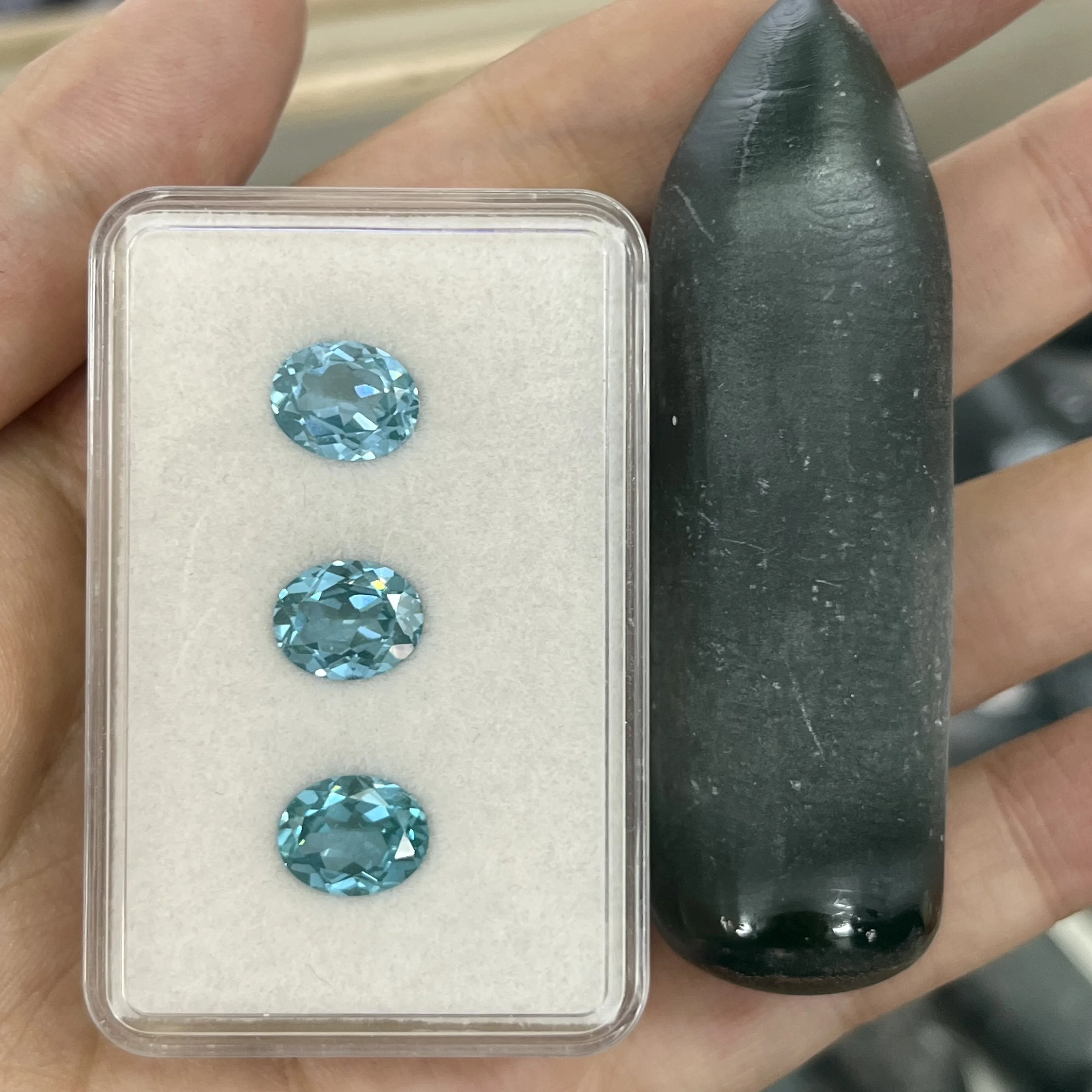 0.08kg 80g/Lot #138A Dark Blue Color Lab Created Spinel Gems Rough Raw Material Spinel Sapphire Blue Gemstones For Gemstone Maki
