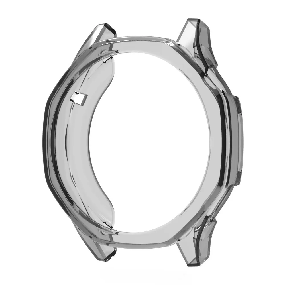 

For Huawei Watch GT 6 46mm Protective Watch Case TPU Hollow Cover - Transparent Black