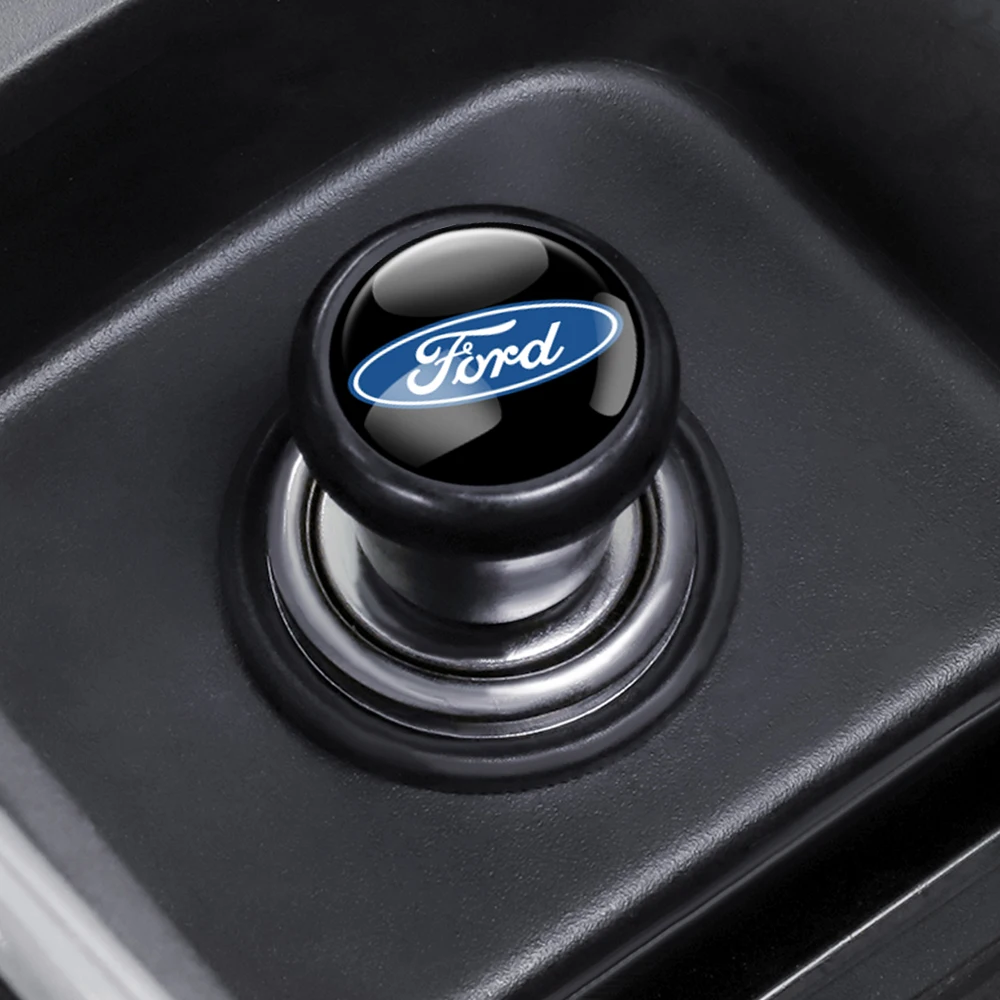 Car Windproof Electronic Cigarette Lighter Power Socket Center Cover For Ford Fiesta Mondeo Fusion mk2Escape Shelby Edge Transit