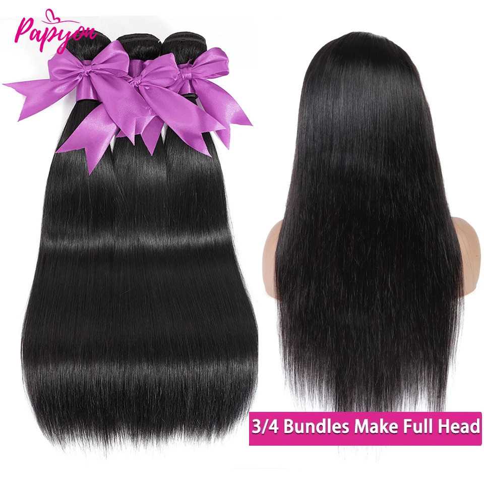 12A 28 30 32 Inch Human Hair Bundles Peruvian Hair Weave Bundles Straight Human Hair Bundles Raw Hair Extensions Bundles