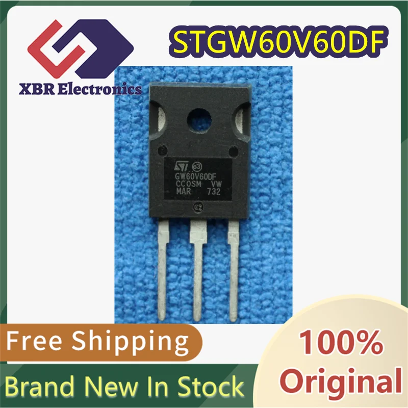 (5/50 Piece) STGW60V60DF GW60V60DF STGW60V60 TO-247 High-Frequency Transistor 600V 60A Genuine Original Product