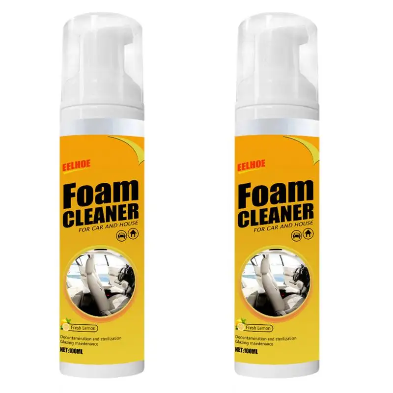 100ML Multi-Purpose Foam Cleaner Leather Clean Wash Automoive Car Interior Home Wash Maintenance Surfaces Spray Foam Cleaner