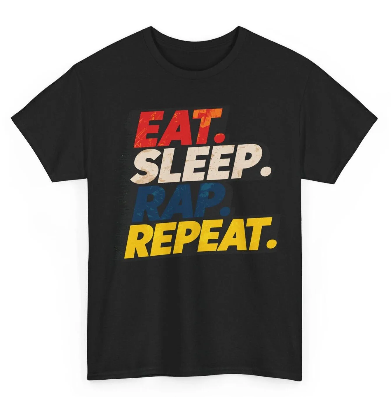 Eat Sleap Rap Repeat T-shirt Funny Music Graphic Tee S-5XL