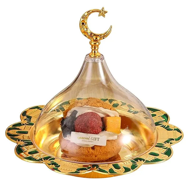 

Фруктовница ABVJ, золотистого цвета, с крышкой, из акрилового сплава, для чая, сыра, закусок, круглая, для украшения стола