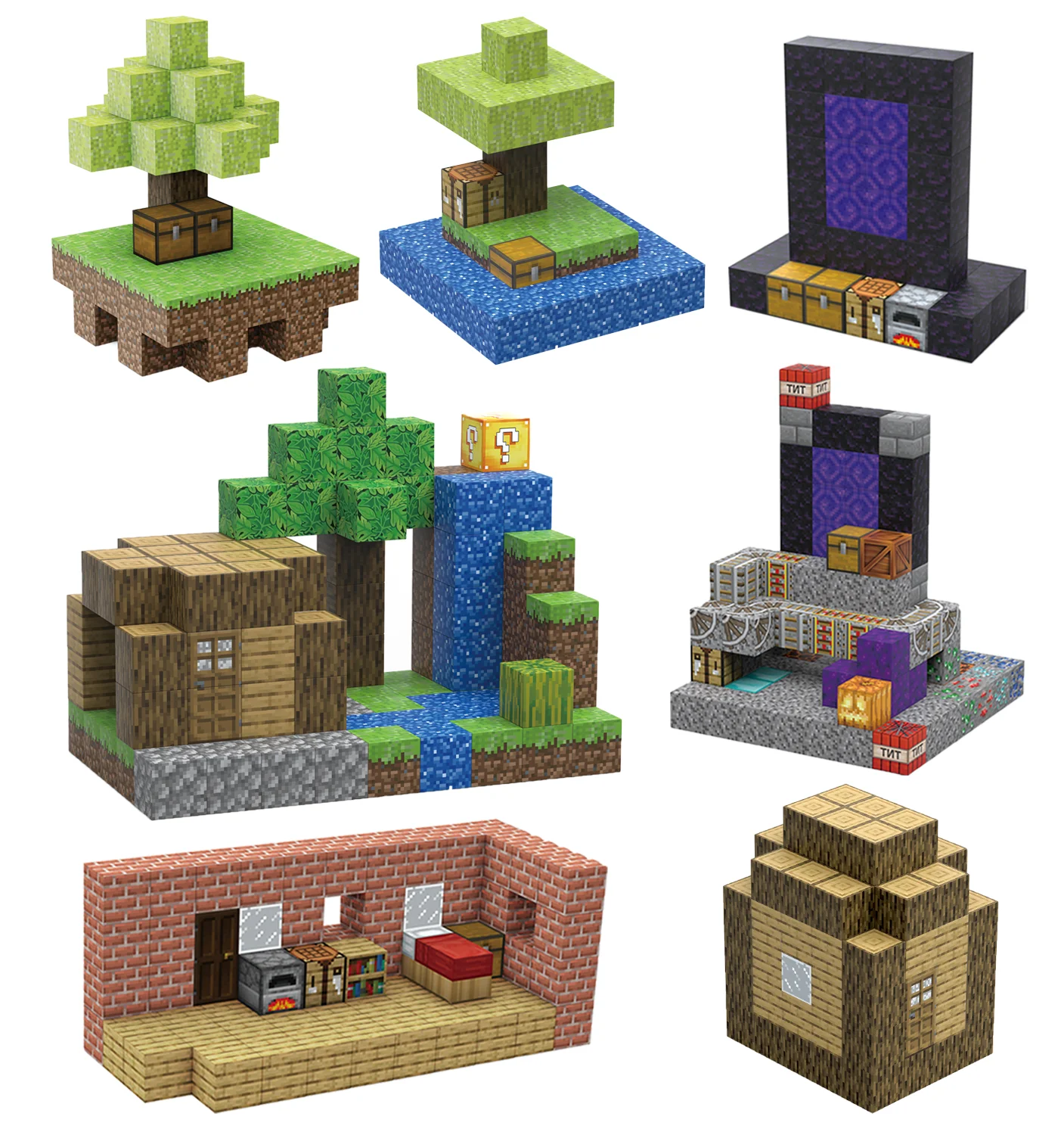 

CAYI 2025 My World Cube Diy Building Blocks Sets Creative 3D Puzzle Kids Toys Building Bricks Building Toy Gifts for Children