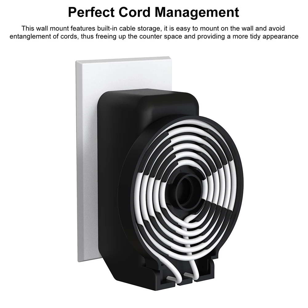 Wall Mount Hanger Holder For Amazon Alexa Echo Dot 5/4 Speaker Stand Bracket With Cord Stand Space Saving for Echo Dot 5/4