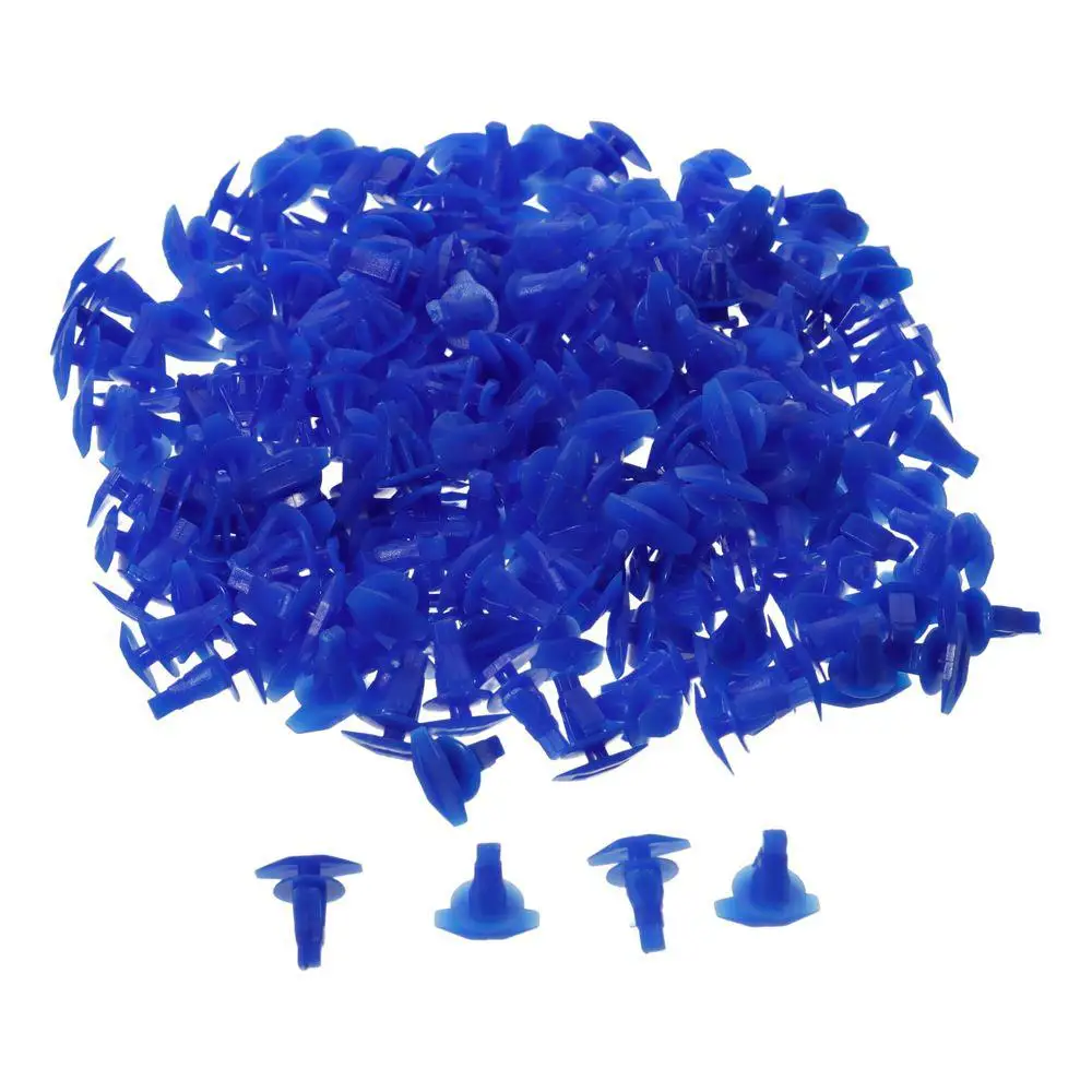 200Pcs Car Assessories Parts Blue Weatherstrip Clip Clips For Car