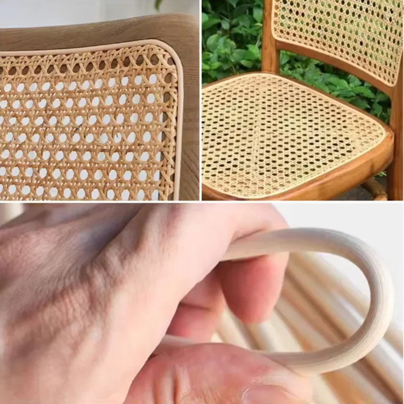 Narural Rattan Spline 1–10 mm, 500 g Round, Caning Material, Reed Spline, Basket Weaving Supplies For Cane Webbing Chair Meuble