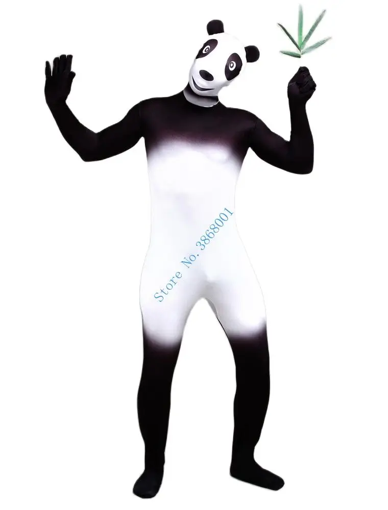 

Animal cute panda cosplay Catsuit Costume Lycar spandex full Body Zentai suit stage costumes club party jumpsuit