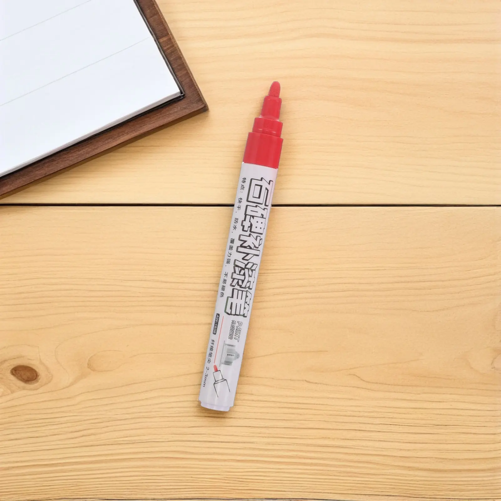 

4Pcs Red Oil-Based Monument Writing Marker Paint Pen for Tombstone Restoration Granite Headstones Cemetery Gravestone Waterproof