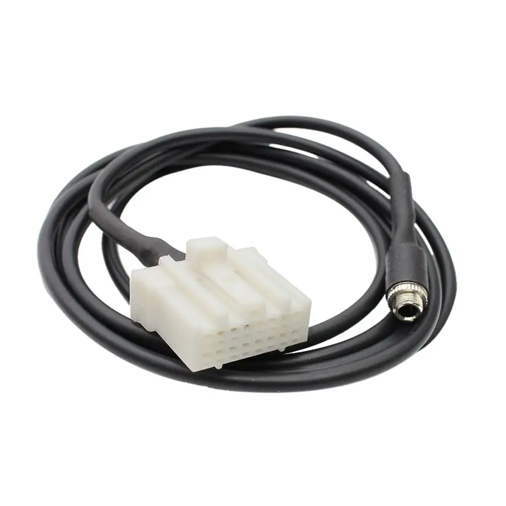 AUX Input Female Jack 3.5mm Audio Adapter Cable for IPod IPhone 4 4S 5 5S MP3 To Mazda 2 3 5 6 RX8 MX-5 Car Player view 3