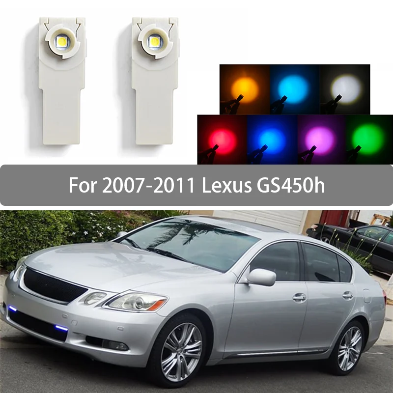 

Для Lexus GS450H 2007-2011 фотоинтерьерная лампа для ног с фотобоксом, интерьерная декоративная подсветка, соединитель осветителя