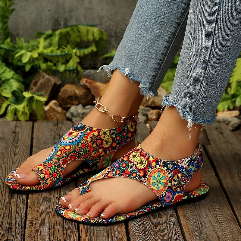 2026 New Bohemian Print Design - Ethnic Style Dresses 评论和价格