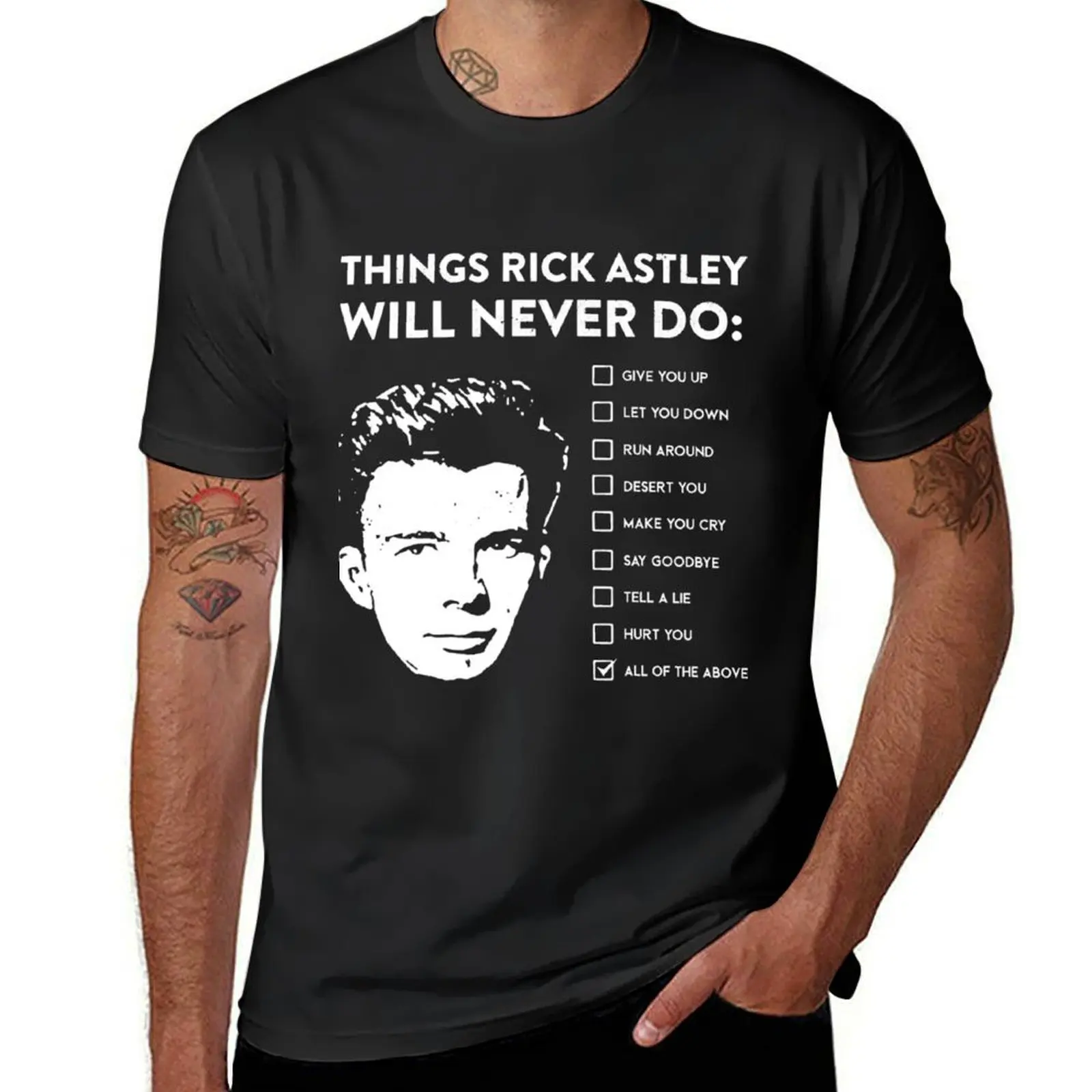 Music Retro Things Rick Astley Will Never Do Halloween T-Shirt animal prinfor boys funnys men graphic t shirts