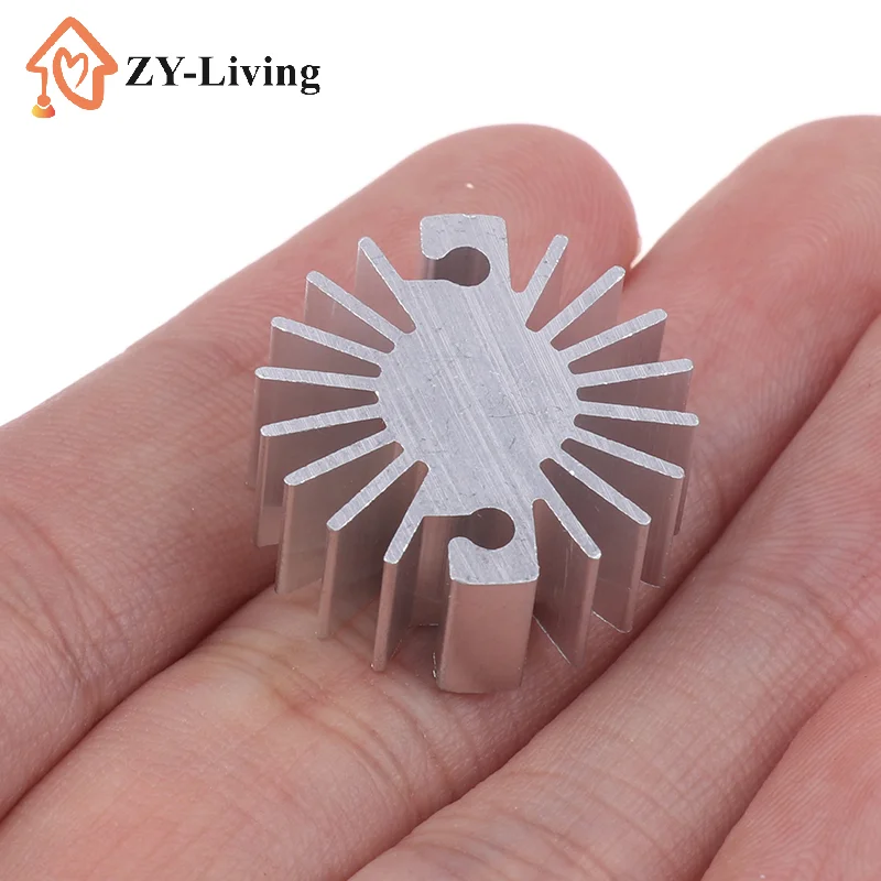 1Pcs 23mmX10mm Aluminum 1W LED Heatsink Radiator For Household Lamp DIY Accessories