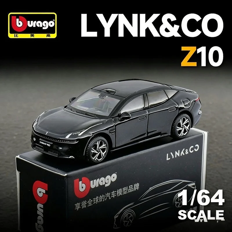 

Bburago 1:64 LYNK & CO Z10 Coupe, модель спортивного автомобиля из сплава, литье под давлением, металлические новые энергетические транспортные средства, модель автомобиля, высокая имитация, детская игрушка в подарок