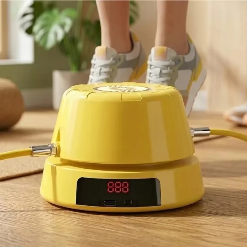 Electric Rope Skipping Machine Automatic Remote Control Jumping Rope Digital Counter Indoor Outdoor Exercise Toys Games for Kids