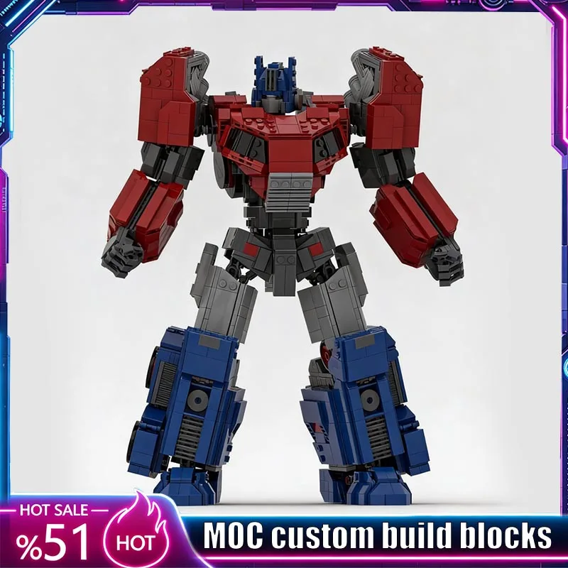 NEW 2498PCS Mighty Mecha Robot MOC Model Custom Puzzle Technical DIY Creative Assembly Educational Toy Collection Popular Gifts