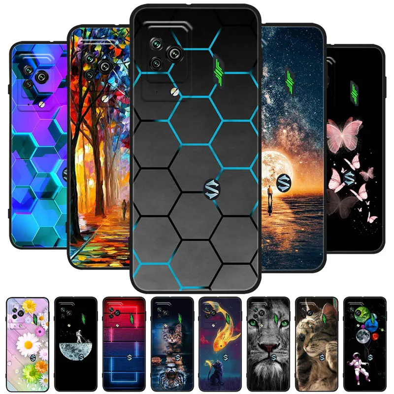 for Black Shark 5 Pro Case Gaming Soft Silicone Phone Cover For Xiaomi Black Shark 5 Case Shockproof Bumper BlackShark 5Pro Case