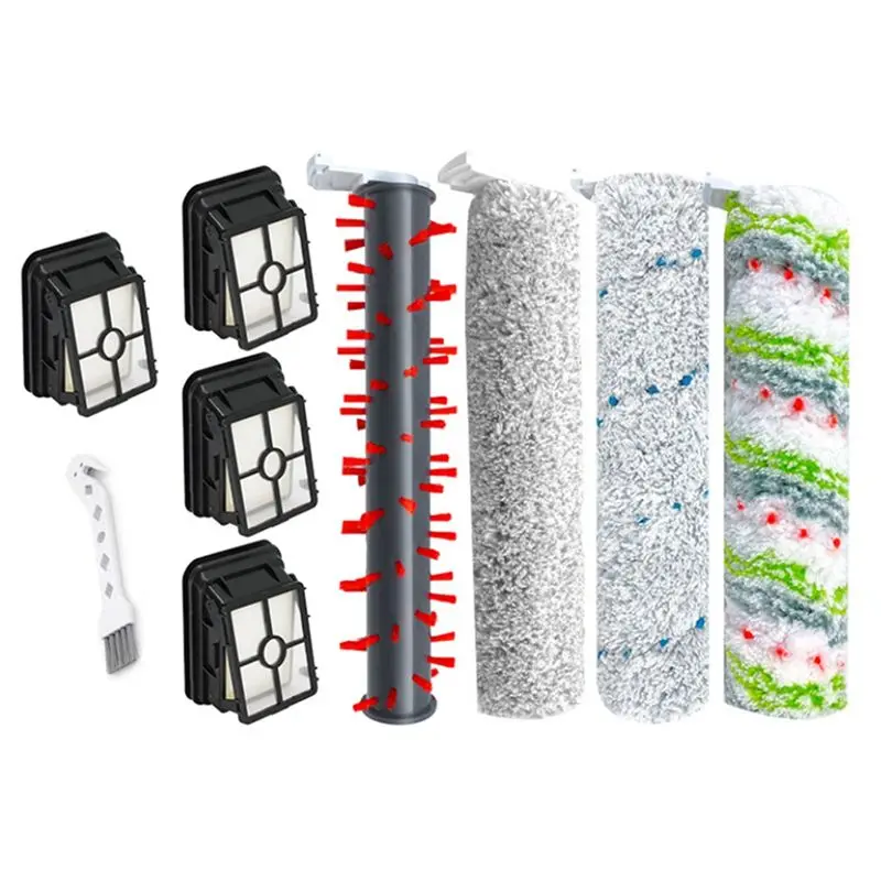 for-bissell-crosswave-cordless-max-2554-2554a-2590-2596-2596b-2596m-2765-2767z-2761-vacuum-parts-roller-brush-filter-at36
