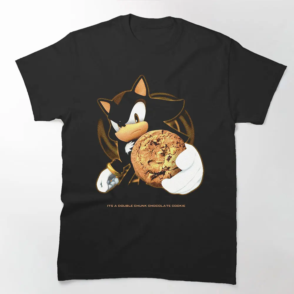

chocolate cookie Sonic Adventure t Shirt Vintage Graphic Tees Gothic Grunge Y2k Clothes Emo Scene Amity Affliction Style Tops