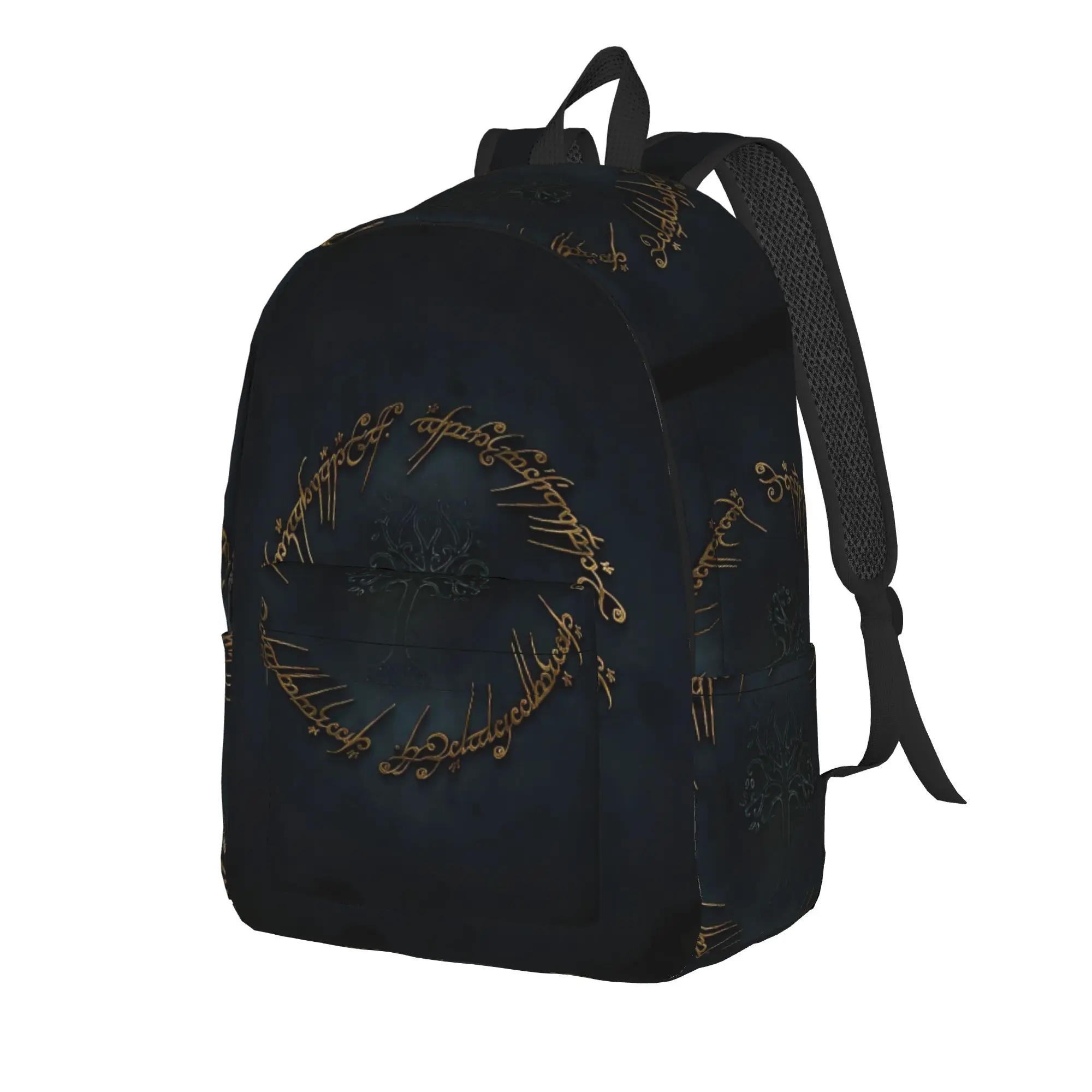 L-Lords Of The R-Rings Middle Earth Backpack  Cute Backpacks Teen University Pattern School Bags Custom Rucksack