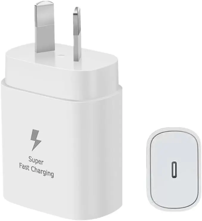 25W Ultra-Fast Charger, Suitable for Samsung USB-C Wall Chargers, Compatible with For Samsung Galaxy For iPhone 15/Pro