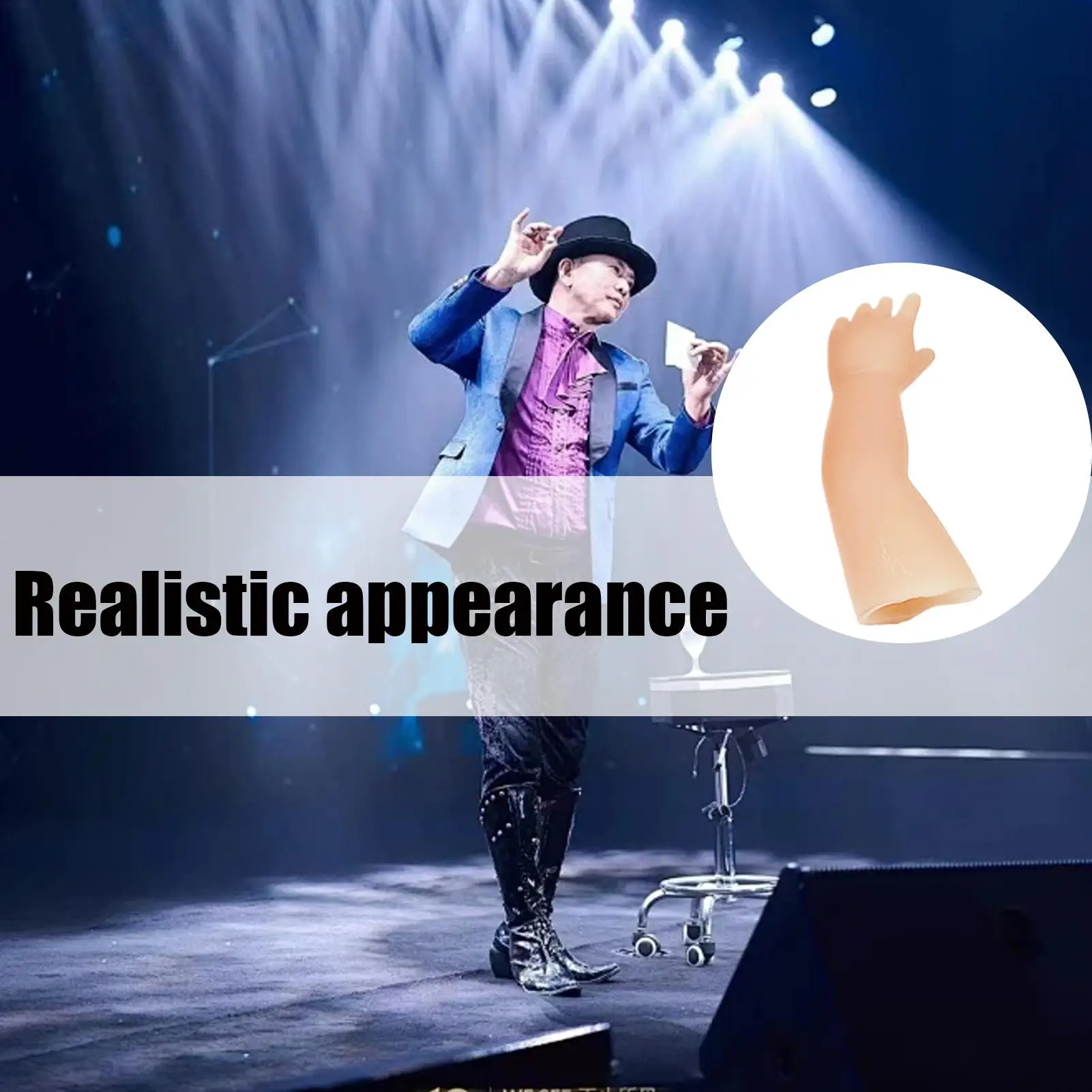 Funny little hand coin disappeared trick Silicone Baby Hand Novelty And Gag Trick Toy For Performance Magicians Show Props