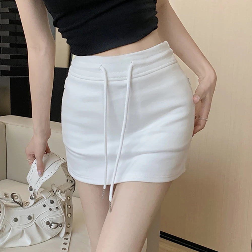 Comfy Fashion Women Skirt Regular Solid Color Spring Sweet And Spicy Vacation Women\\\'s Summer A Little Elasticity