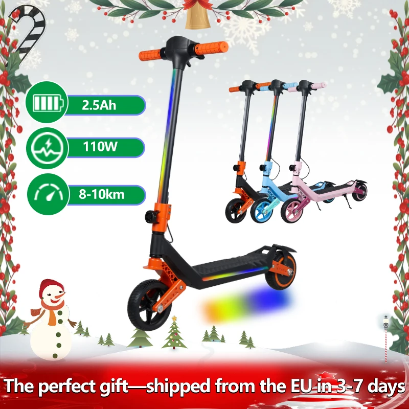 Patinete plegable para niños, patinete plegable de 2 ruedas, manillar de altura ajustable, freno, para niños, adolescentes, adultos, para viajar, viajar al aire libre, niños de 6 a 12 años