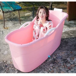 Modern Plastic Buckets Foot Bath Bucket Large Bathtub Adult Comfortable Bag Cubeteras Hair Wash Tub Banheira De Gelo Home Bath