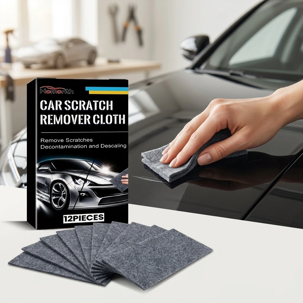 Chiffon Nano Magique Multifonction pour Voiture : Répare les Petites Rayures, Maintient la Brillance Originale, Polissage des Surfaces Métalliques