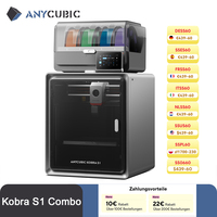 Anycubic Kobra S1 Combo Multi-Color 3D Printer Max Speed 600mm/s Core XY Stable Structure High Precision Ultra-Quiet 3D Printer