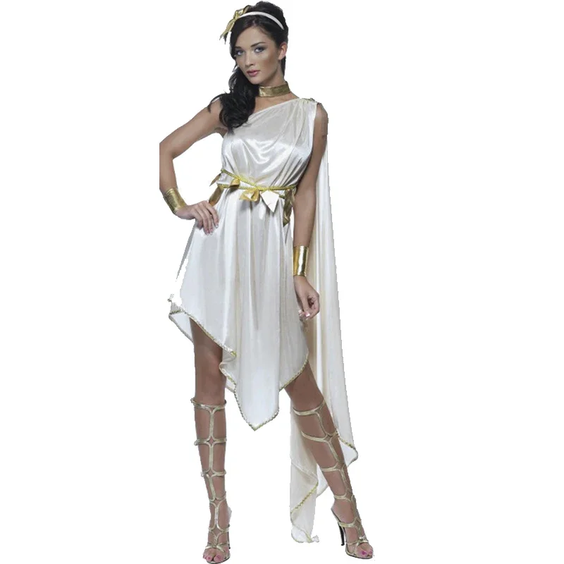 Sexy Lady Greek Goddess Athena Costume Arabic Roman Princess Cosplay Halloween Carnival Party Fancy Dress