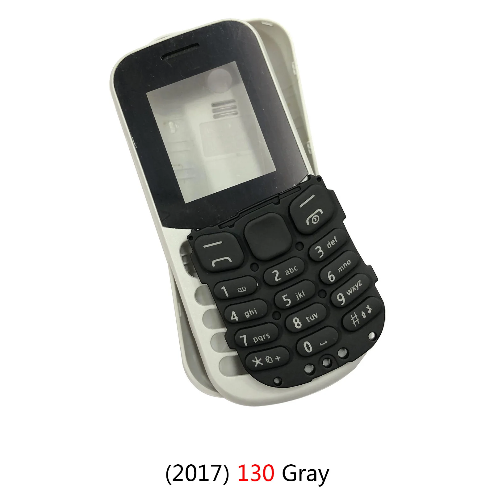 2017 Nokia 130 TA-1017 Cep telefon kılıfı 130 DS RM-1035 Rm1122 Kılıf pil Arka kapı Klavye Tam Komple Bakan