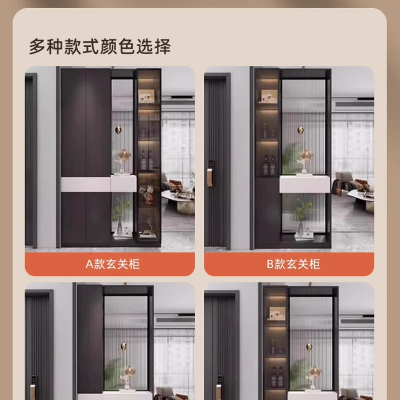 خزانة الويسكي المنزل طاولة بار يعرض خزانة مع أبواب زجاجية الأثاث زجاجات النبيذ خزانة Vinoteca مبرد النبيذ #3