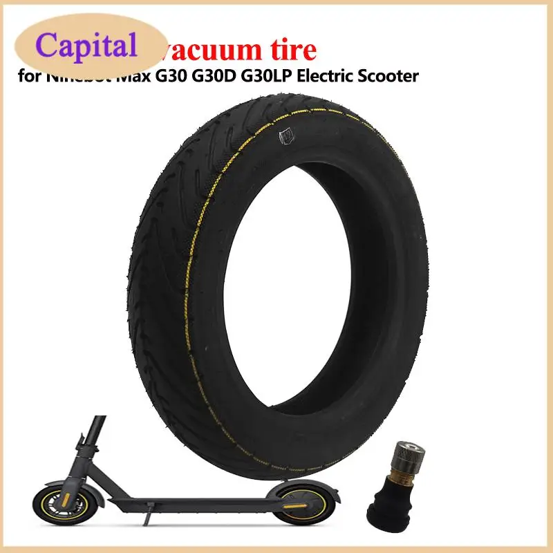 

60/70-6.5 Tubeless Tire for Ninebot Max G30 G30D G30LP Electric Scooter 10 Inch Vacuum Tire Front and Rear Tyres with Nozzle
