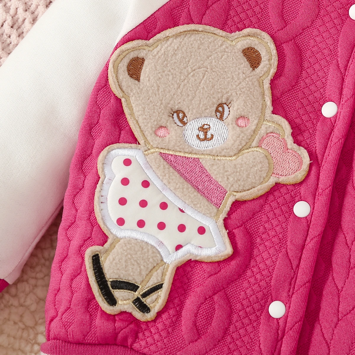 PatPat Baby Girl/Boy Childlike Bear Animal Pattern Coat