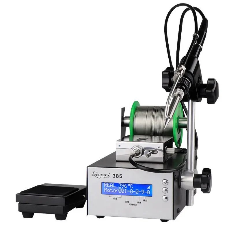 

CSD-385B+ High Quality Industrial Grade Digital Display Automatic Feeding Tin Welding Station with Soldering Iron