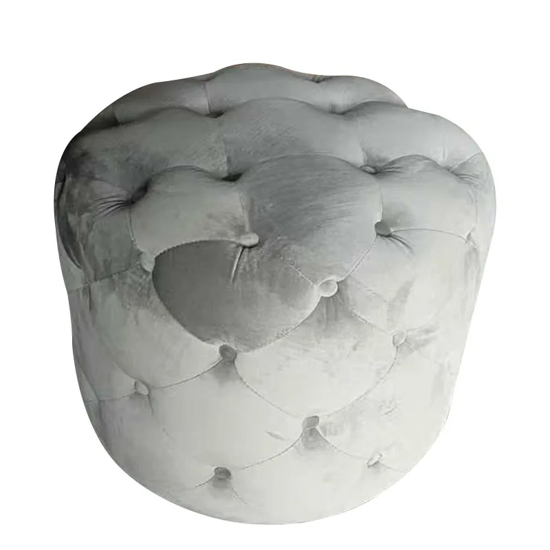 

Small stool household low stool soft seat leather pier light luxury living room sofa stool coffee table pier entrance shoe
