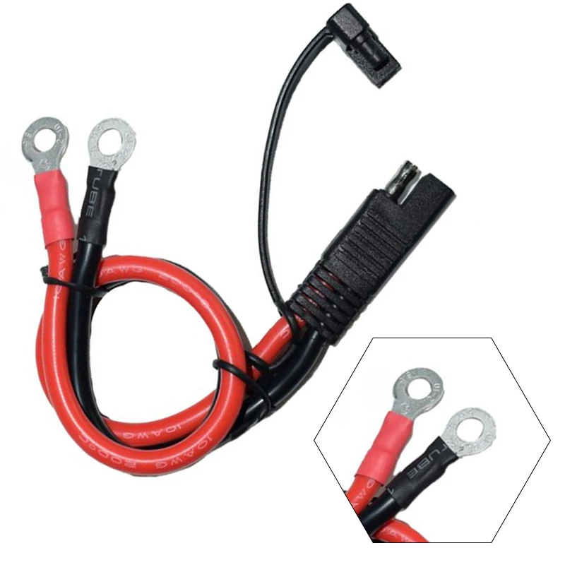 10AWG SAE كابل الشاحن لمحطة بطارية الدراجة النارية إلى SAE تمديد سريع كابلات الموصلات لشاحن البطارية ﻿